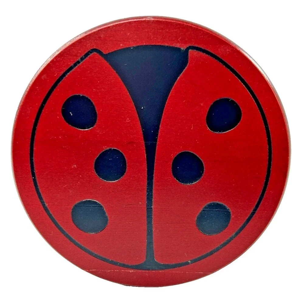 Longaberger LITTLE LADYBUG Basket Lid & Legs Plastic Protector 2009 - Lid Repair